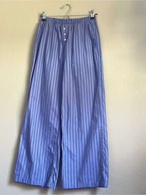 Blue striped pants